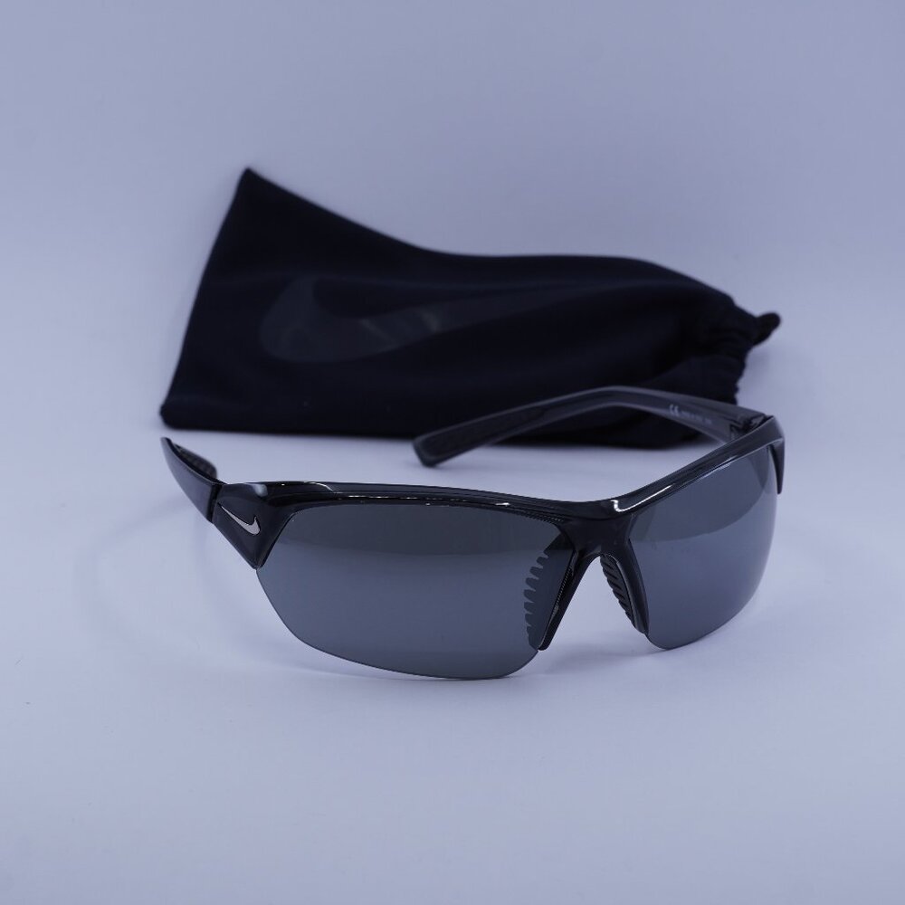 NIKE SKYLON ACE MI EV1125 010 Geometric Sunglasses - Anthracit/Grey Mirror